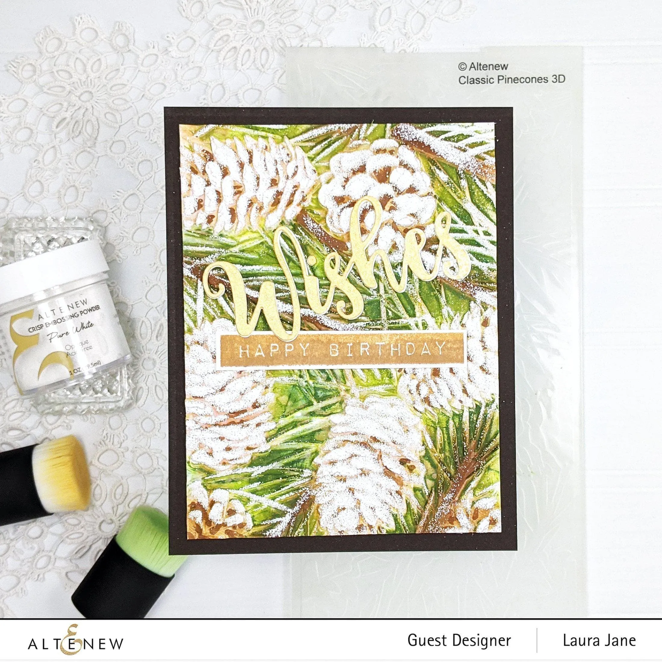 Classic Pinecones Slim 3D Embossing Folder