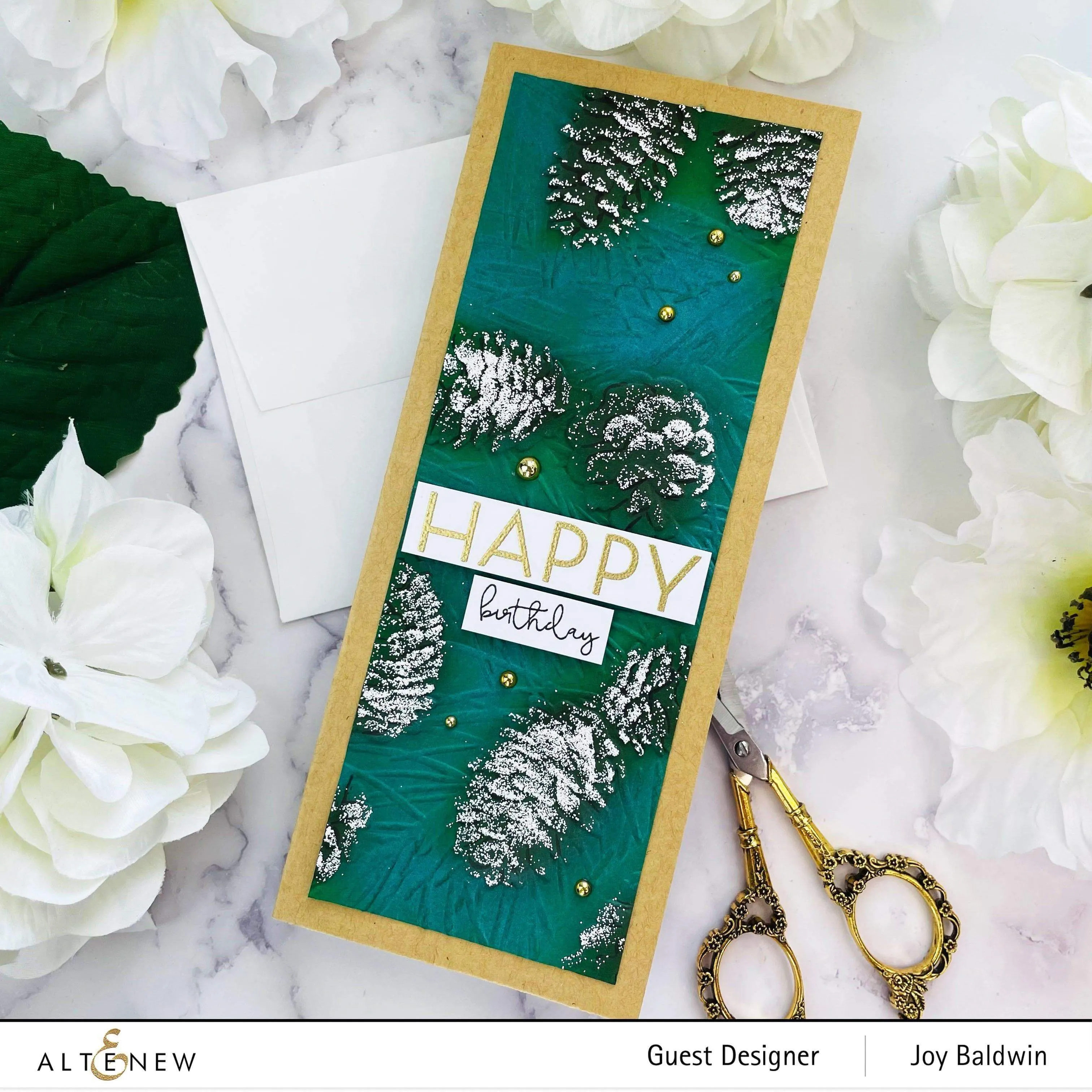 Classic Pinecones Slim 3D Embossing Folder