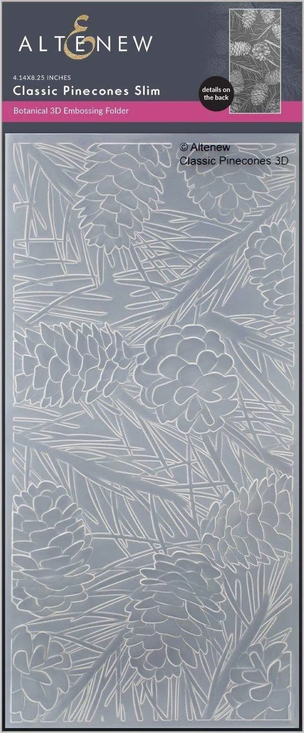 Classic Pinecones Slim 3D Embossing Folder