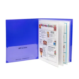 Classroom Connector™ Multi-Pocket School-to-Home Portfolio, Blue, 15/ BX, 4 BX/CT