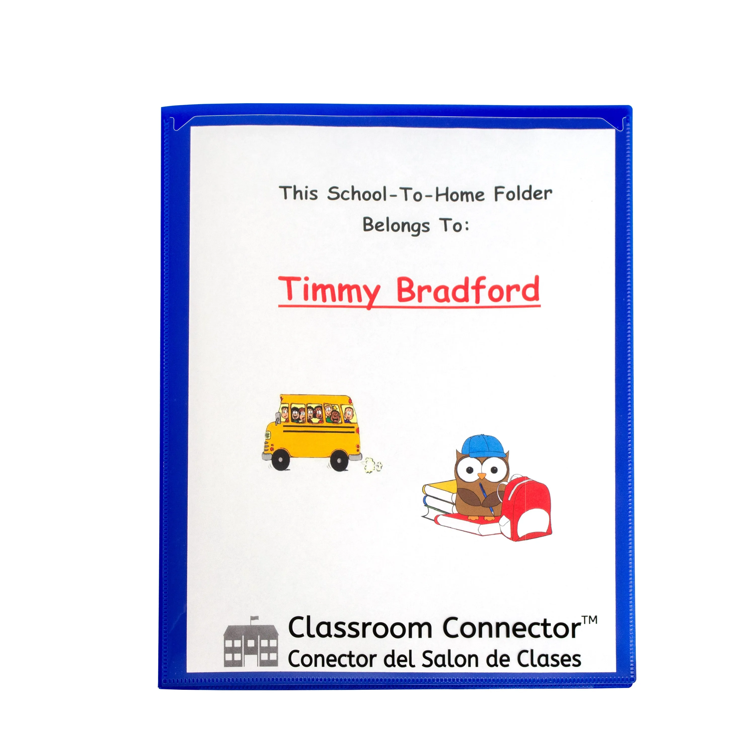 Classroom Connector™ Multi-Pocket School-to-Home Portfolio, Blue, 15/ BX, 4 BX/CT
