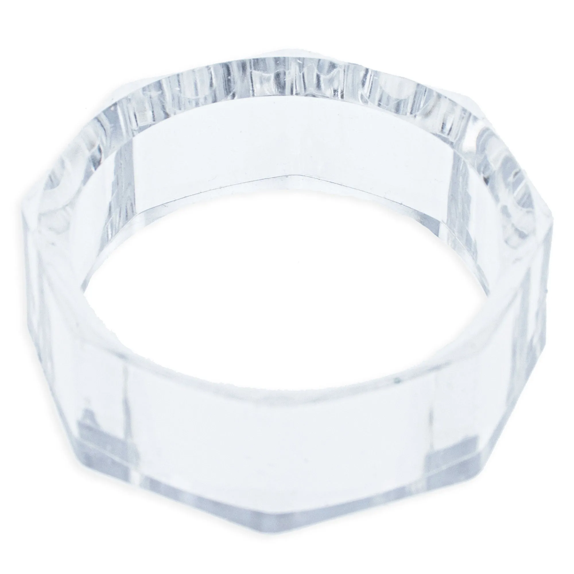Clear Plastic Egg Stand Holder Display 0.7 Inches Wide