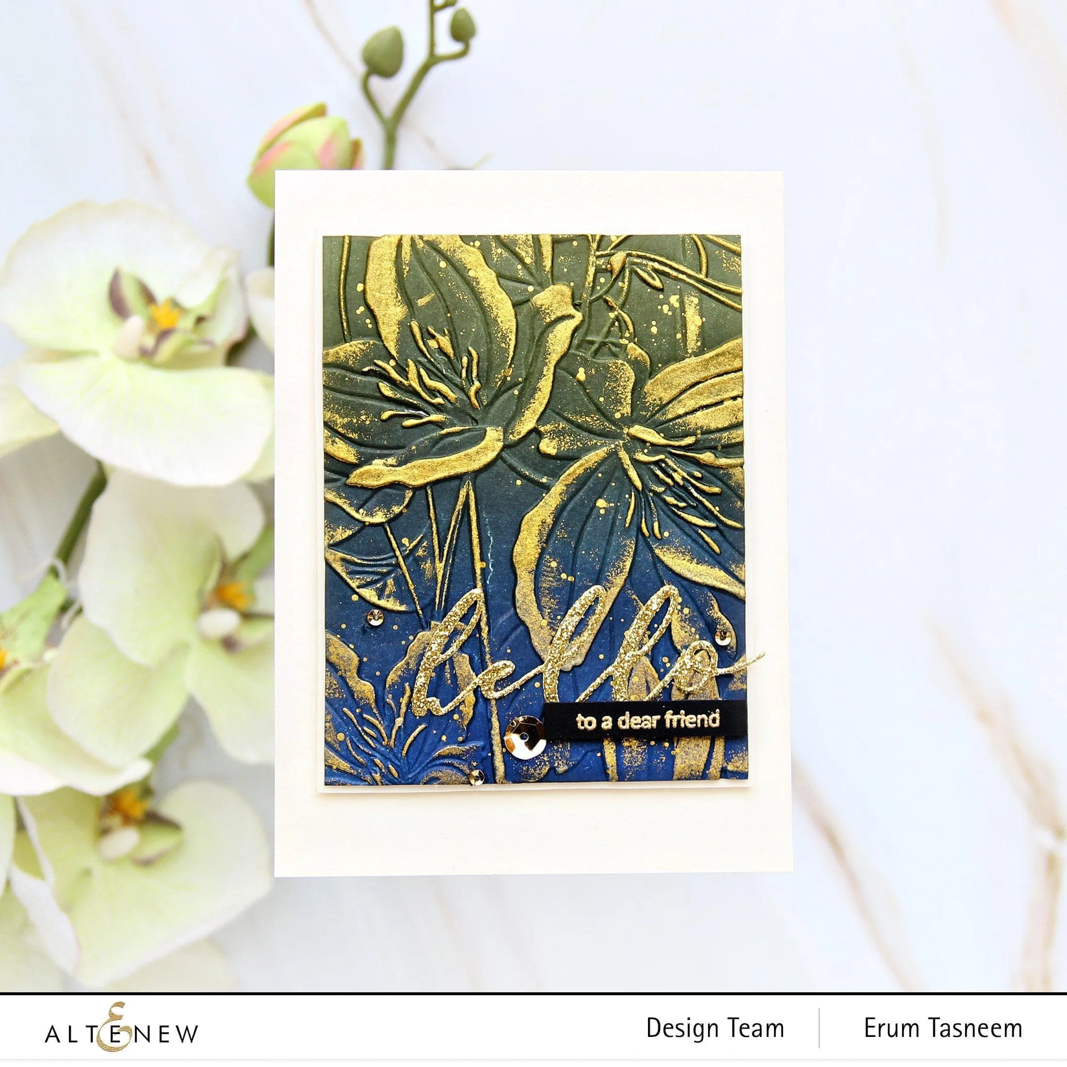 Clematis Jingle Bells 3D Embossing Folder