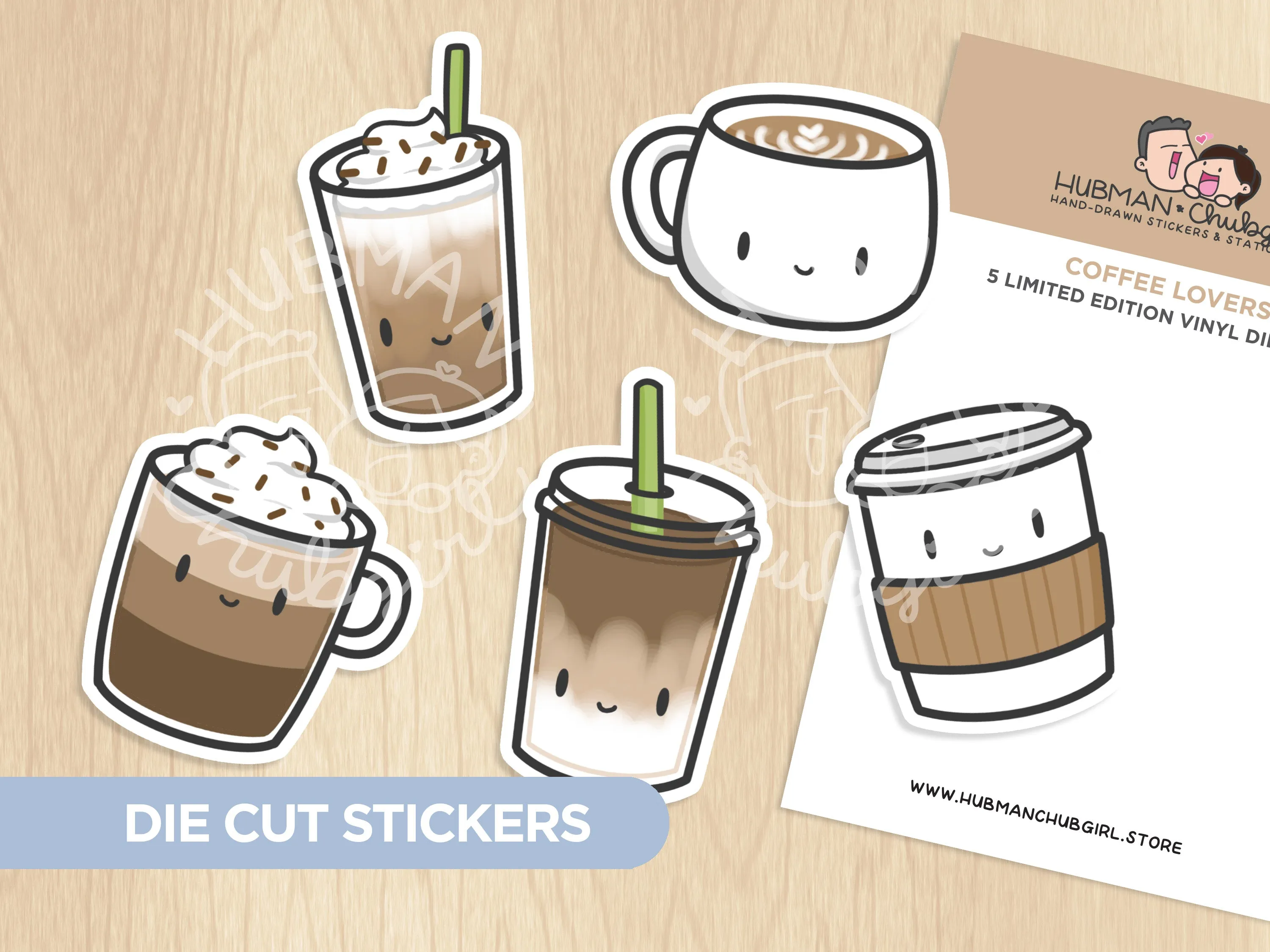 Coffee Lovers Die cut stickers