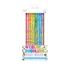 Color Doodlers - 12 Fruity Scented Erasable Colored Pencils