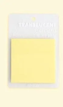 Colored Transparent Sticky Notes!