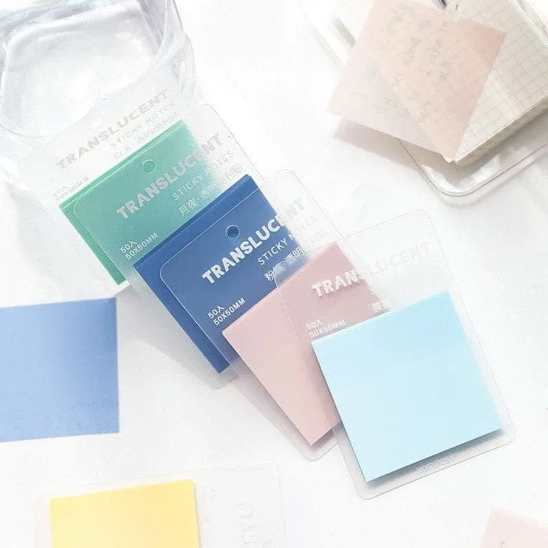 Colored Transparent Sticky Notes!