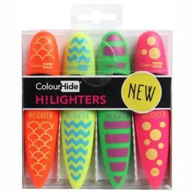 Colourhide My Designer Highlighters Assorted Pack 4