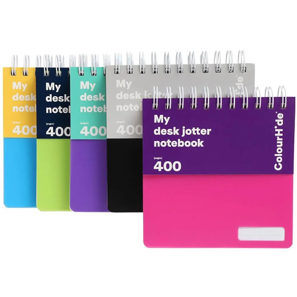 Colourhide My Desk Jotter Notebook 400 Page 150 X 150Mm Assorted