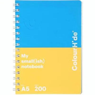 Colourhide My Small Notebook 200 Page A5 Blue