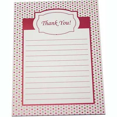 Cumberland Thank You Pad 25 Page 194 X 143Mm