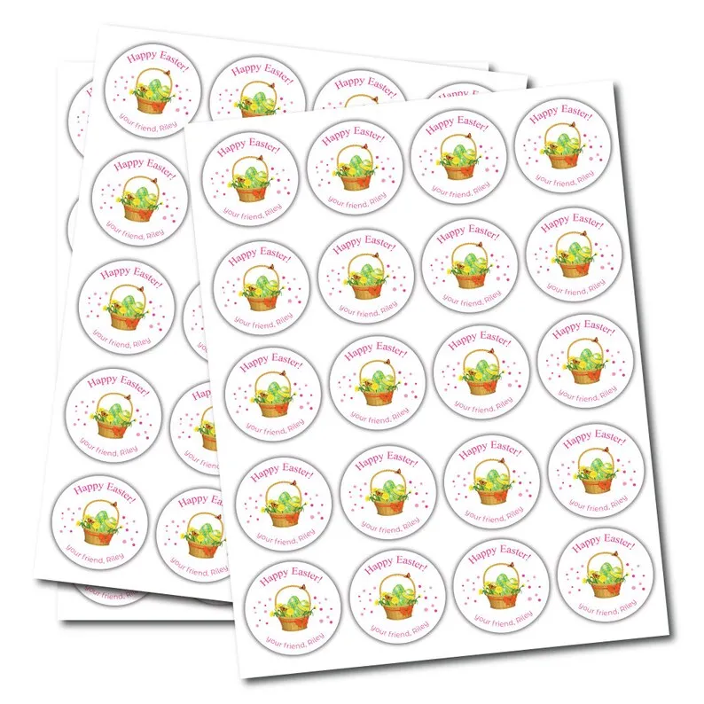 Custom Easter Basket 2024 Stickers