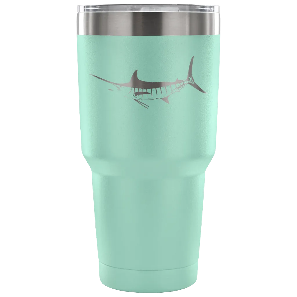 Custom Laser Cut Marlin 30oz