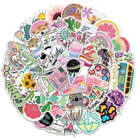 Cute Pink Stickers Pack – Adorable and Vibrant Designs