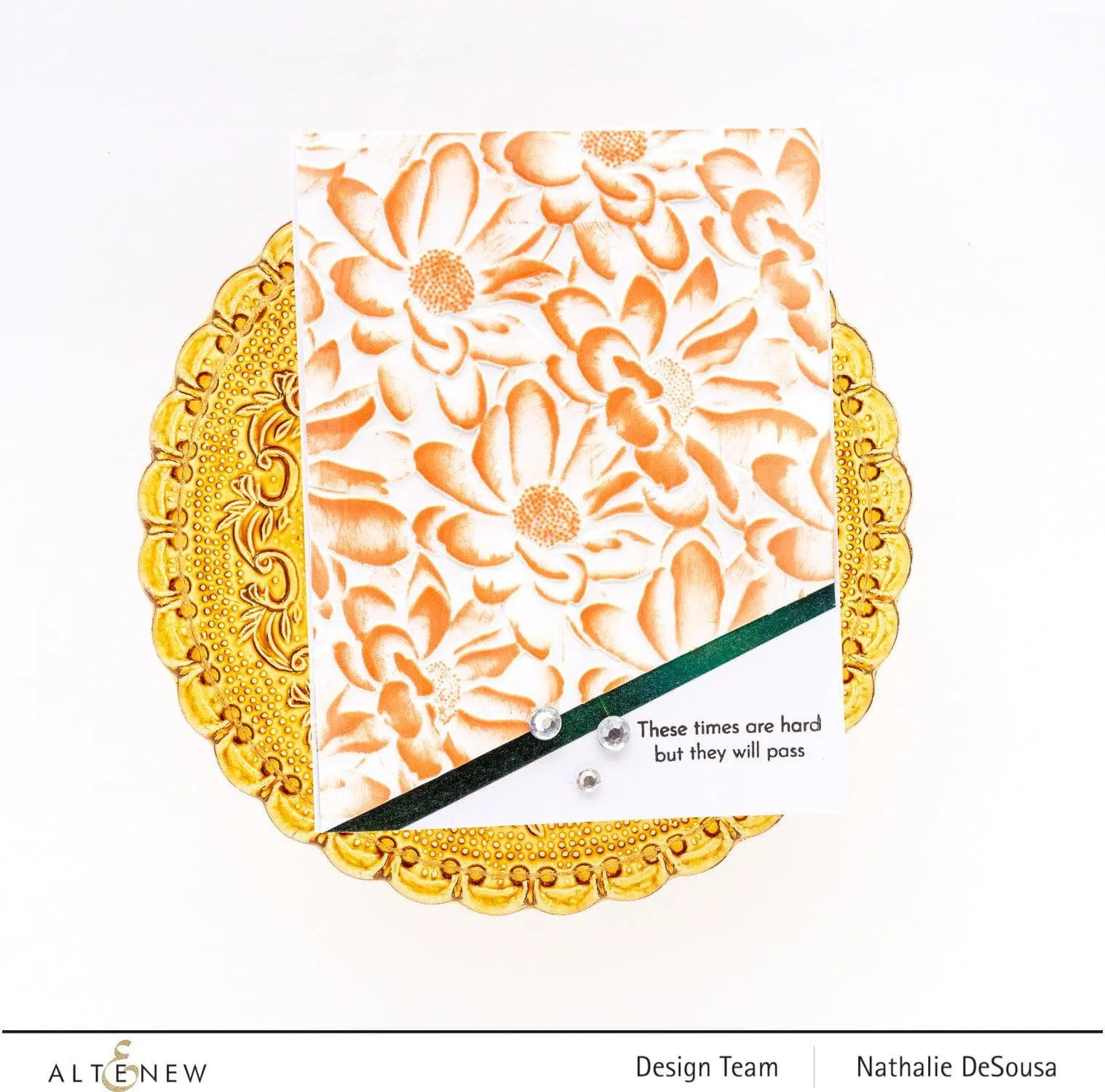 Daisy Bed 3D Embossing Folder