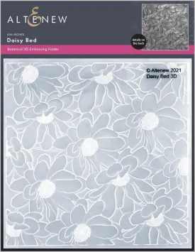Daisy Bed 3D Embossing Folder