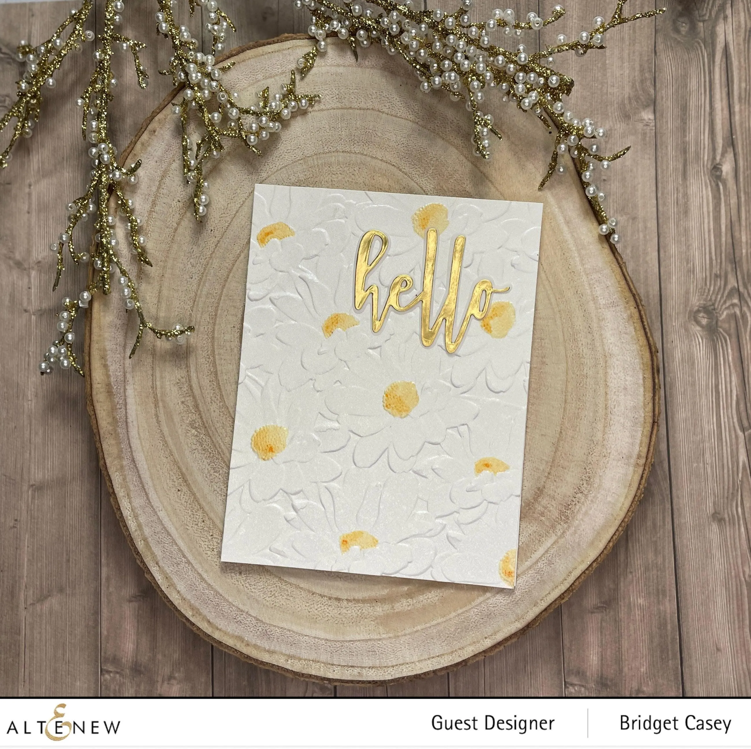 Daisy Bed 3D Embossing Folder