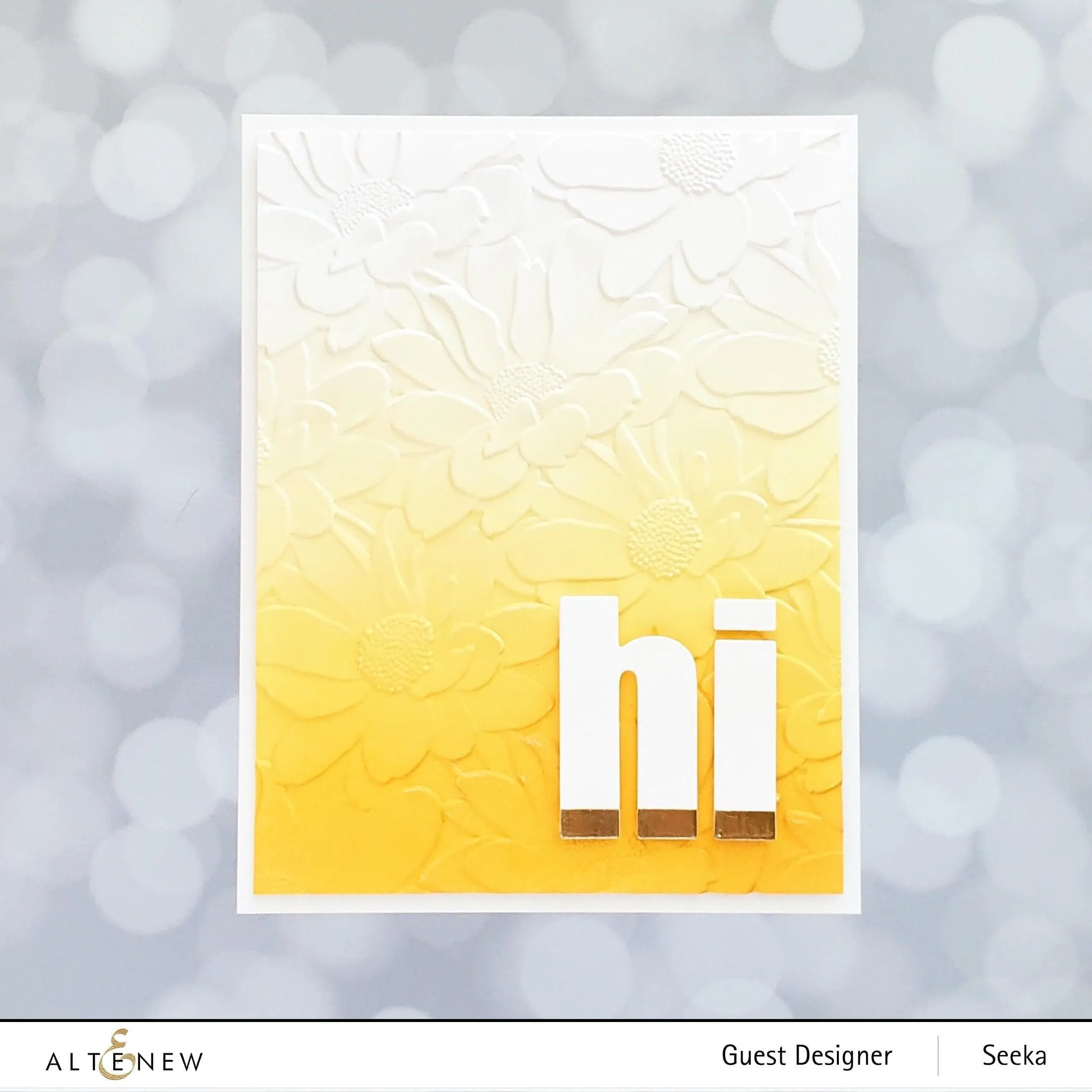 Daisy Bed 3D Embossing Folder