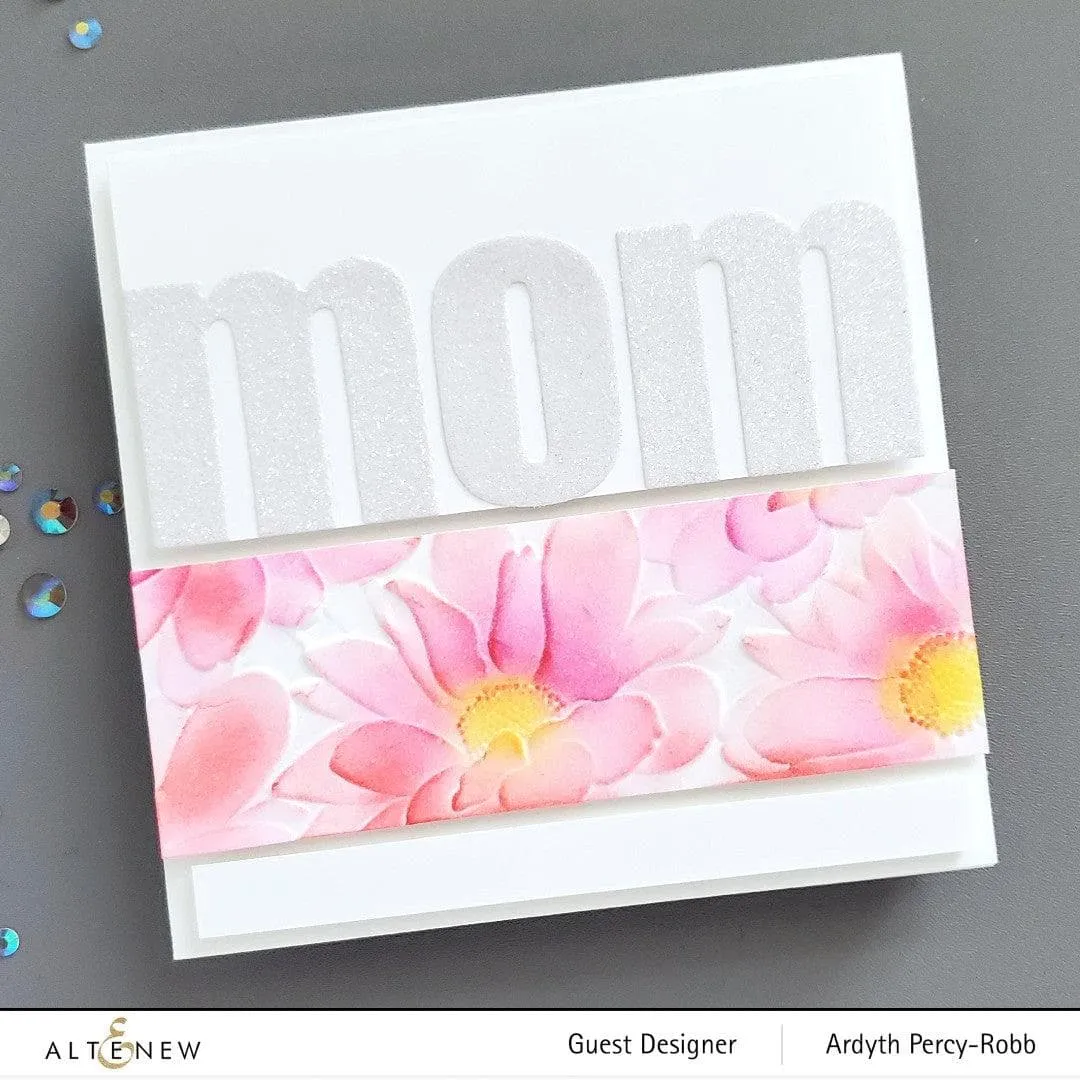 Daisy Bed 3D Embossing Folder