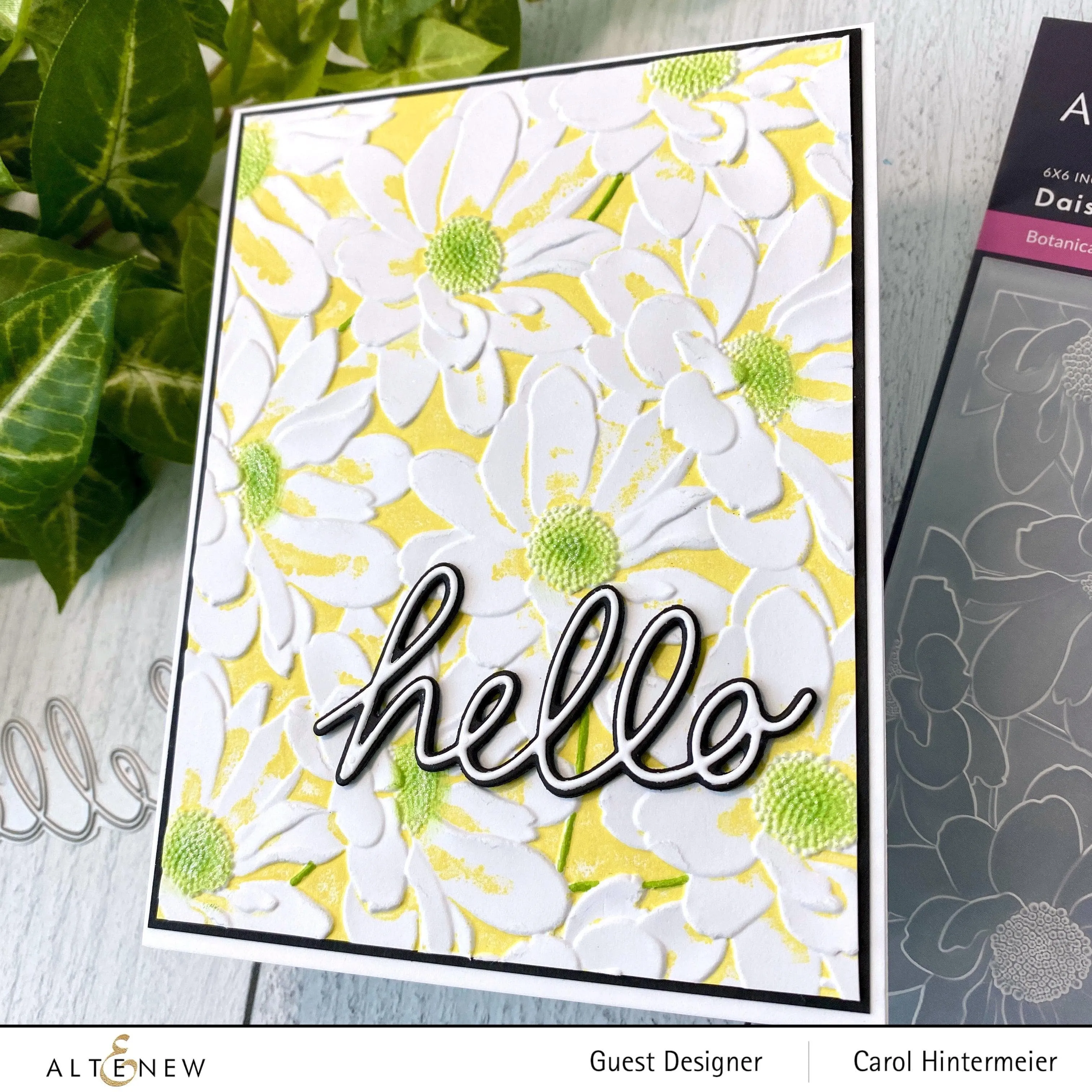 Daisy Bed 3D Embossing Folder