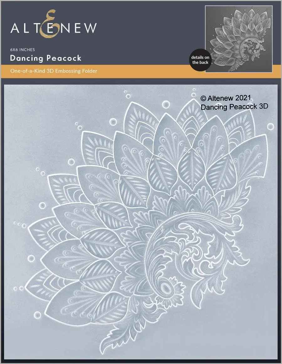 Dancing Peacock 3D Embossing Folder