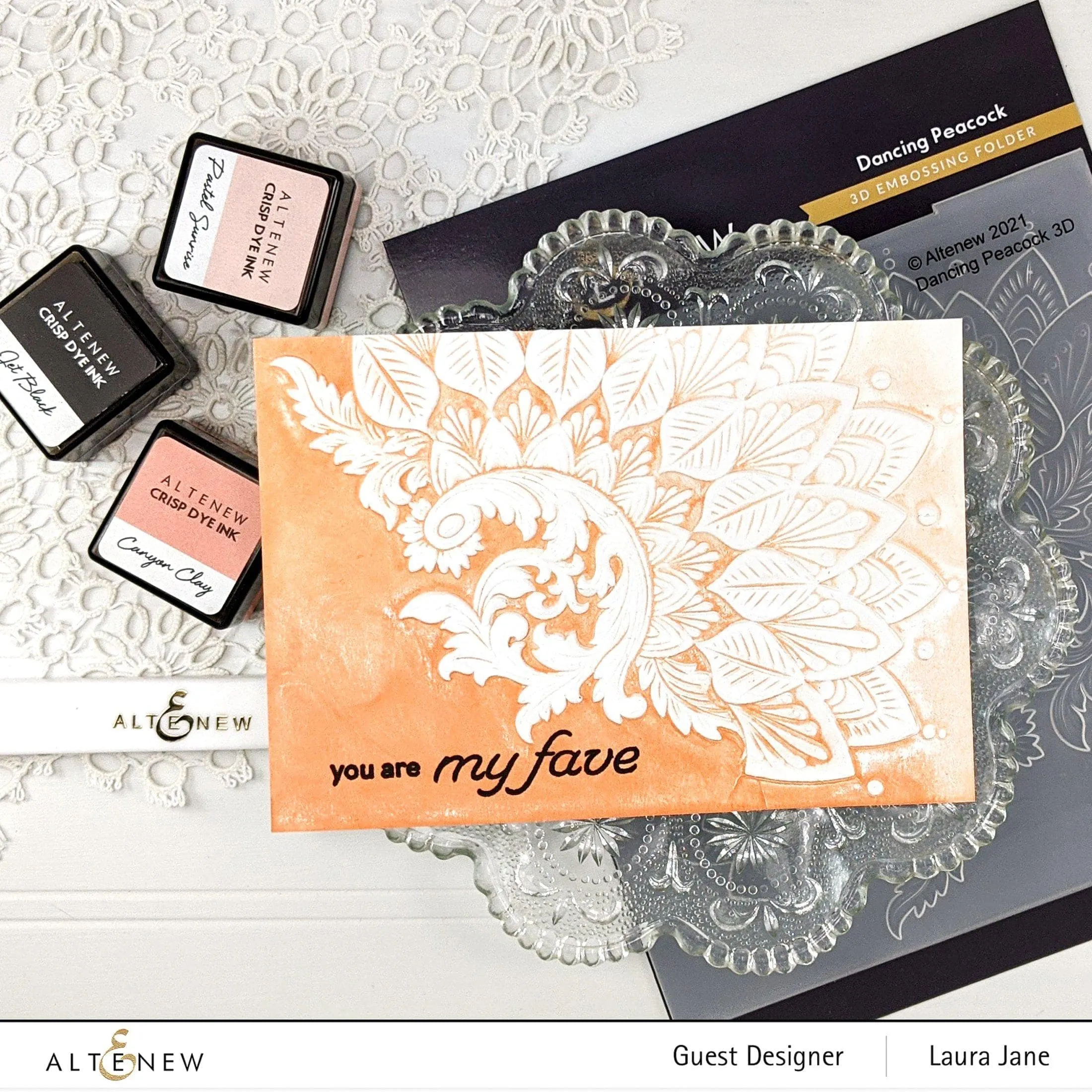 Dancing Peacock 3D Embossing Folder
