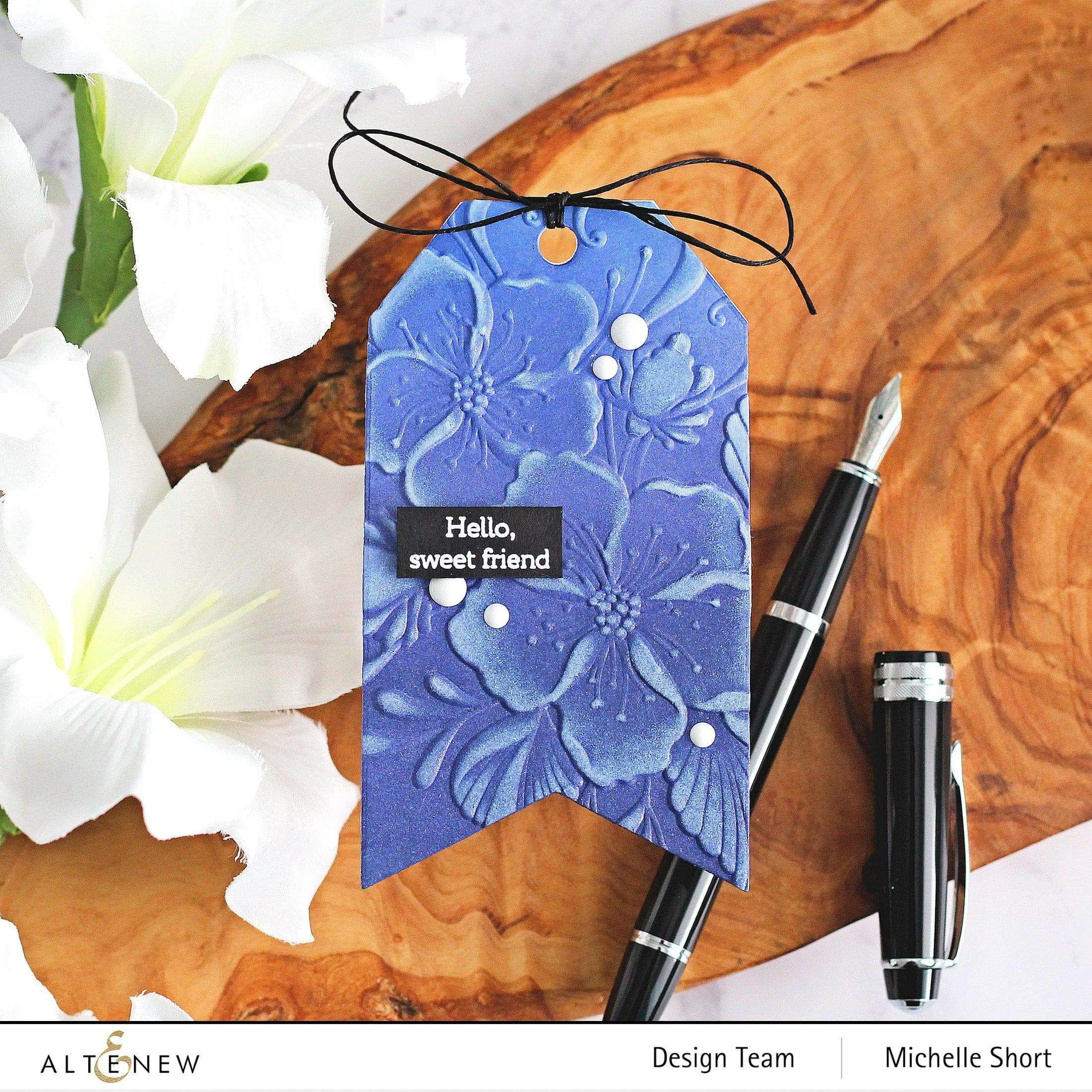 Decorative Florals 3D Embossing Folder