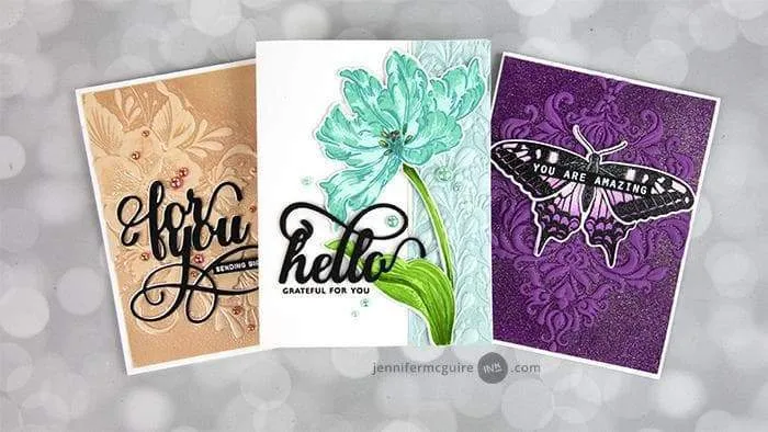 Decorative Florals 3D Embossing Folder