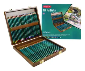 Derwent Artists Color Pencils Wooden box of 48