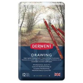 Derwent Drawing Pencil Tin of 12