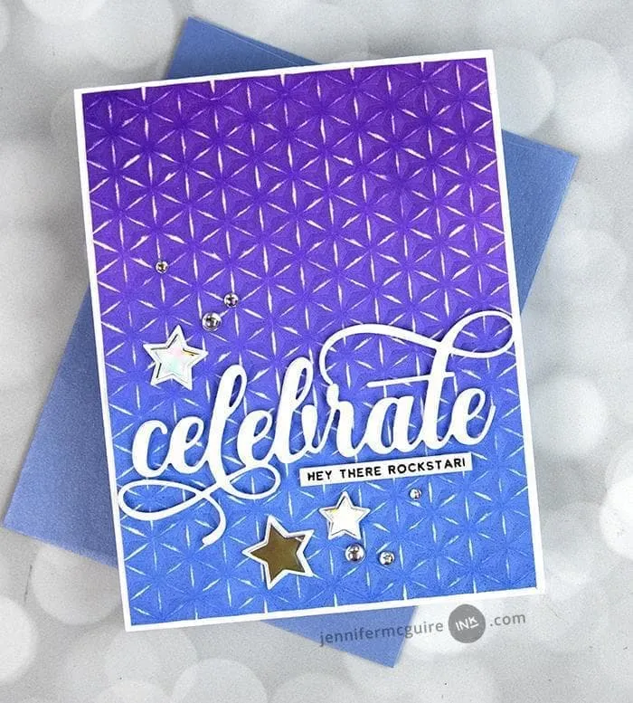 Diamond Stars 3D Embossing Folder