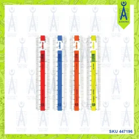 DOLPHIN  NEON SLICK COLOUR RULER 6'' / 15CM 230052