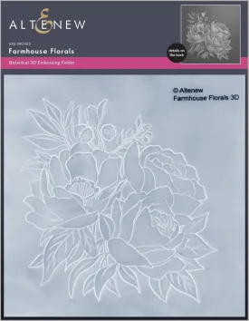 Farmhouse Florals 3D Embossing Folder