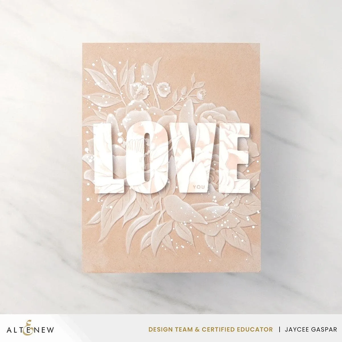 Farmhouse Florals 3D Embossing Folder