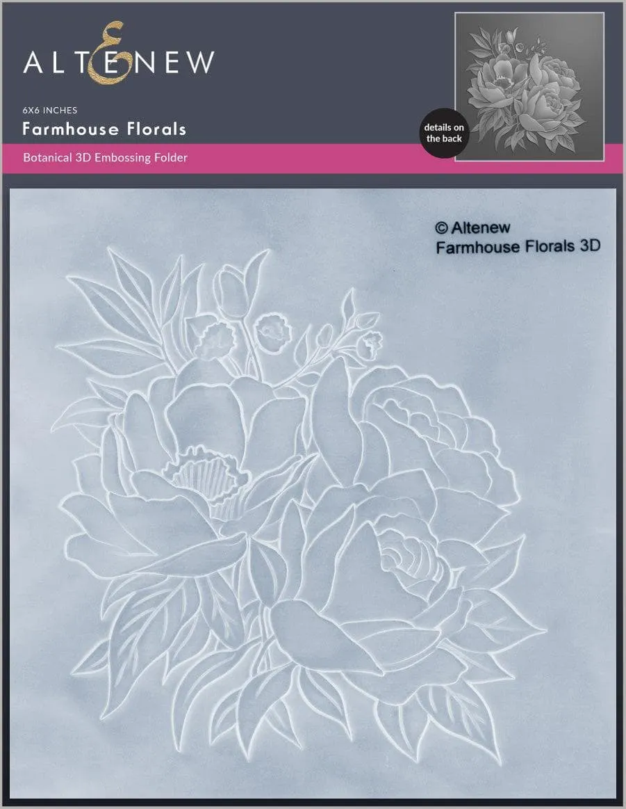 Farmhouse Florals 3D Embossing Folder