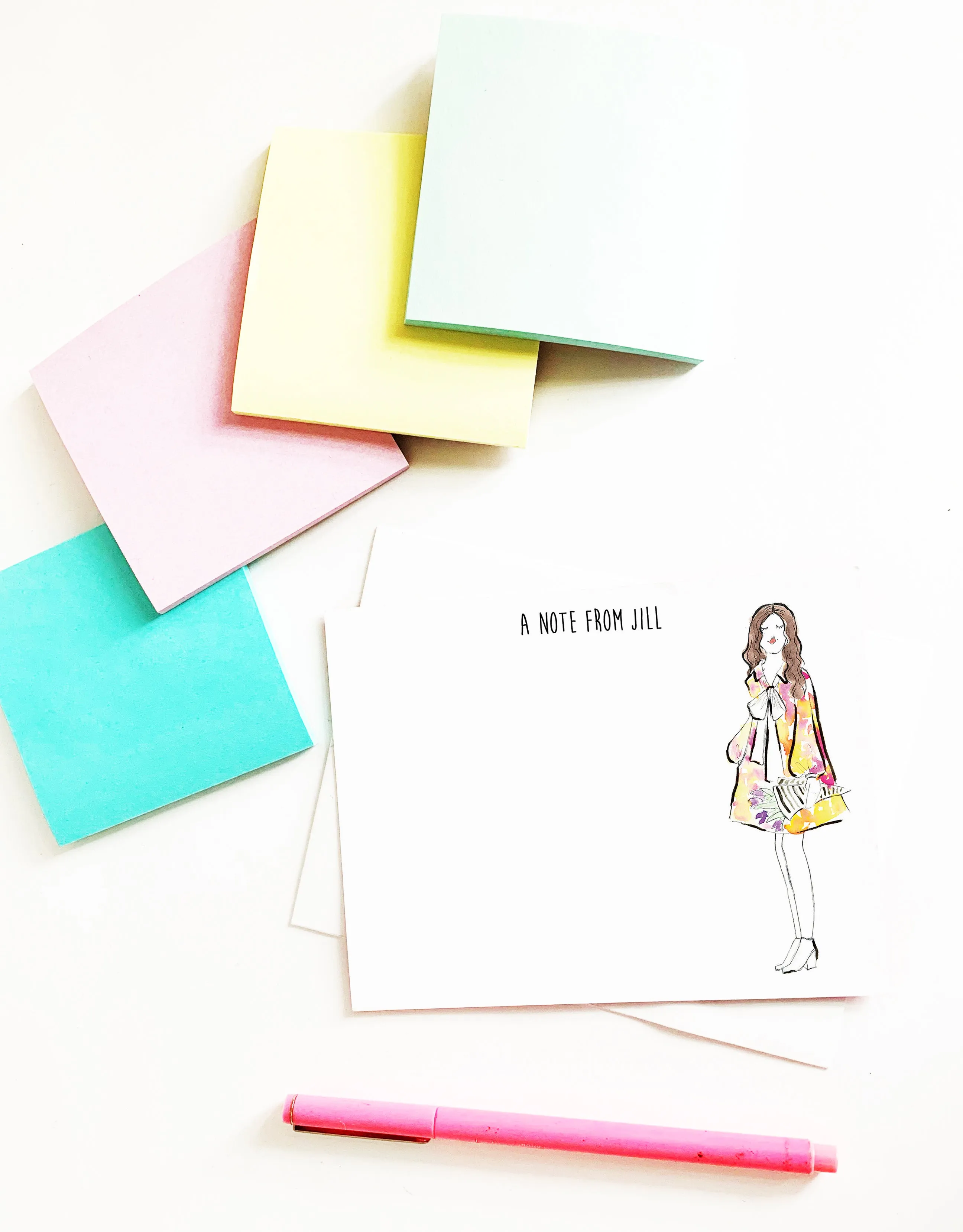 Fashion Girl Personalized Stationery