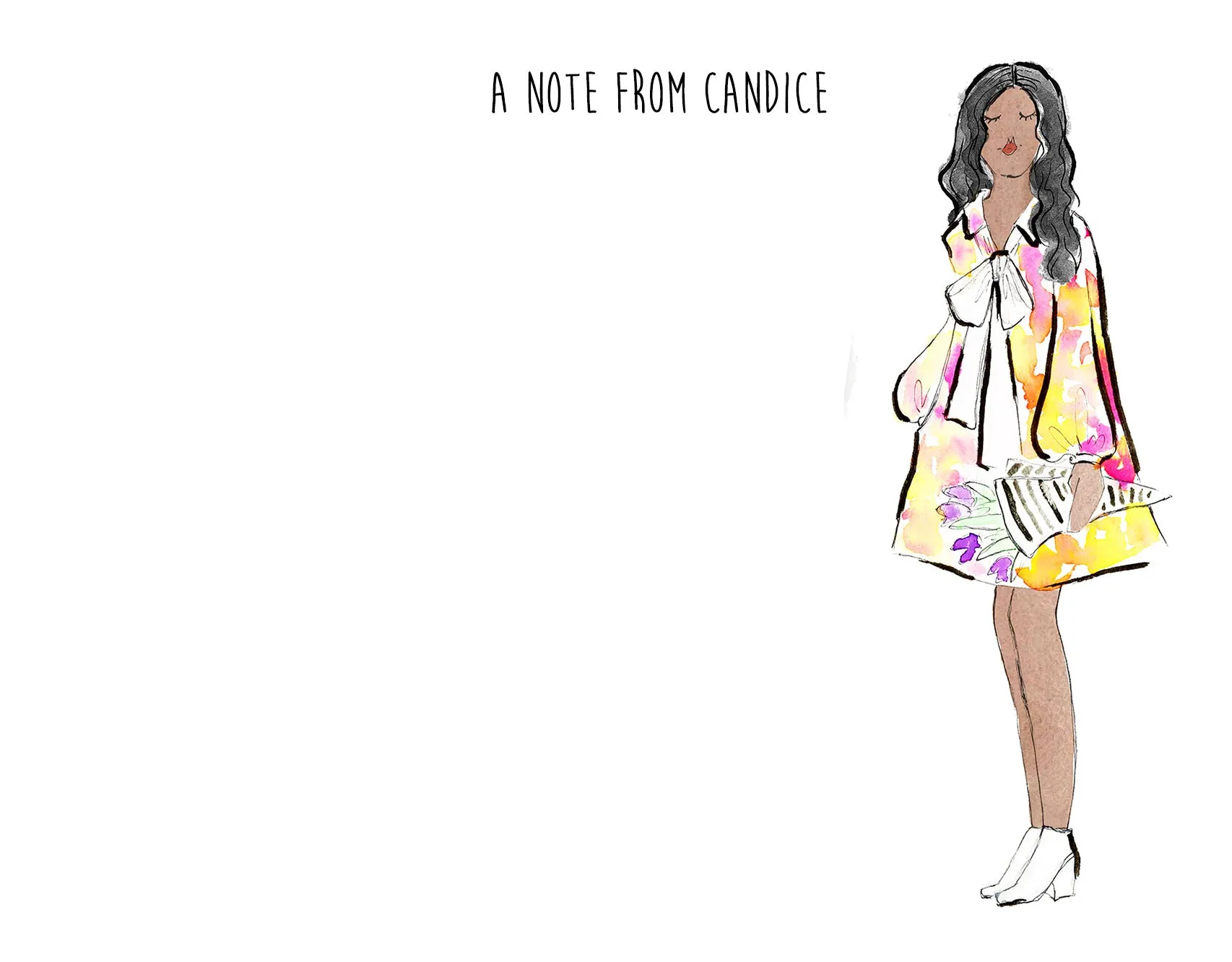 Fashion Girl Personalized Stationery