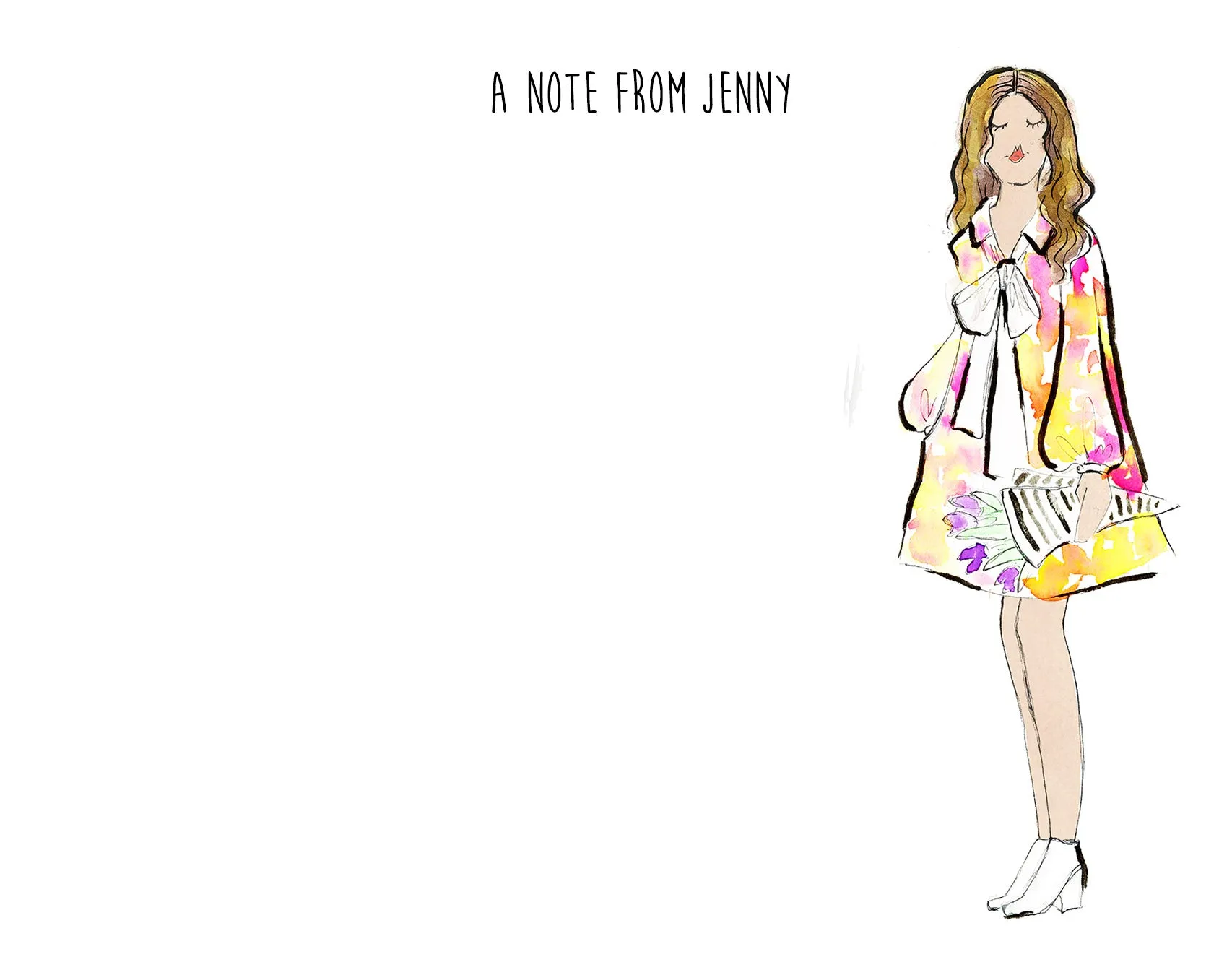 Fashion Girl Personalized Stationery