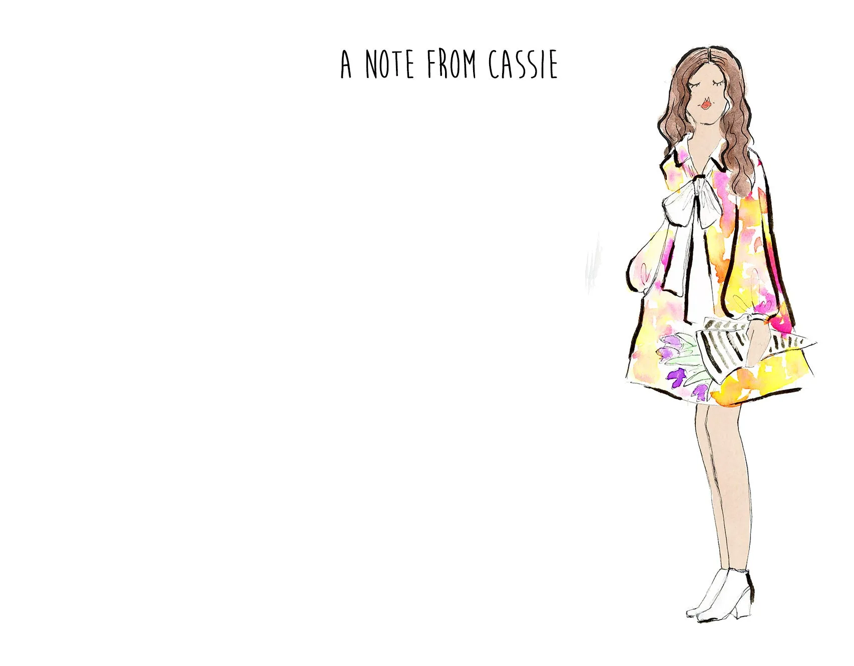 Fashion Girl Personalized Stationery