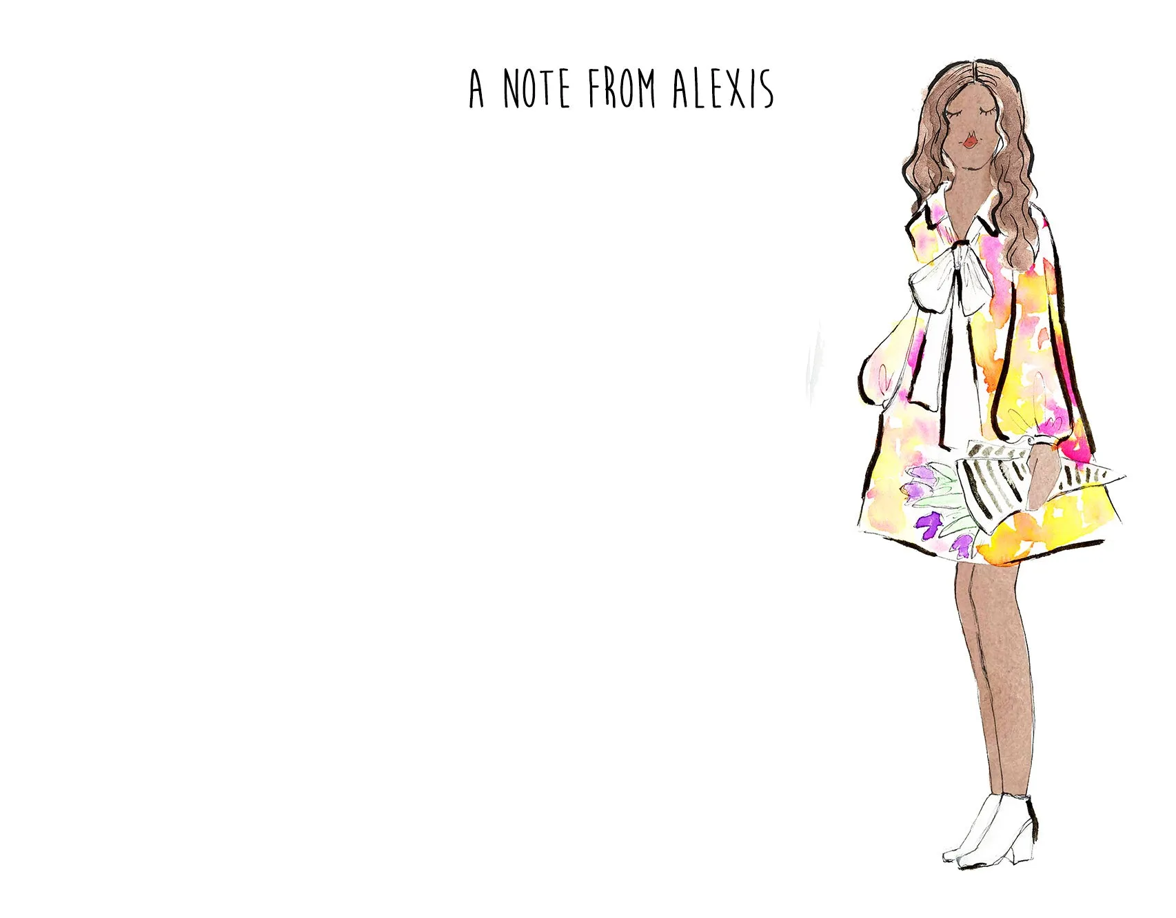 Fashion Girl Personalized Stationery