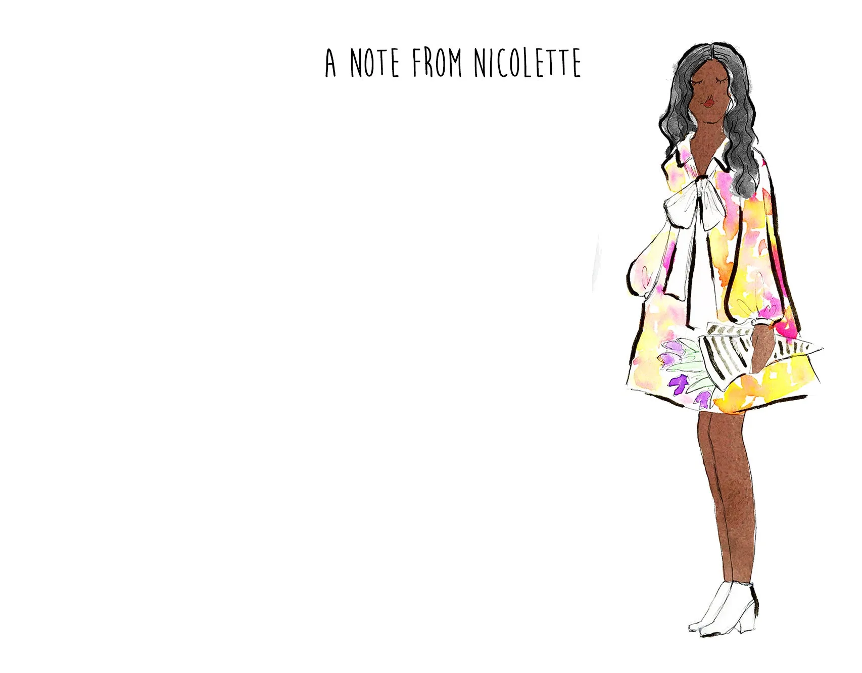 Fashion Girl Personalized Stationery