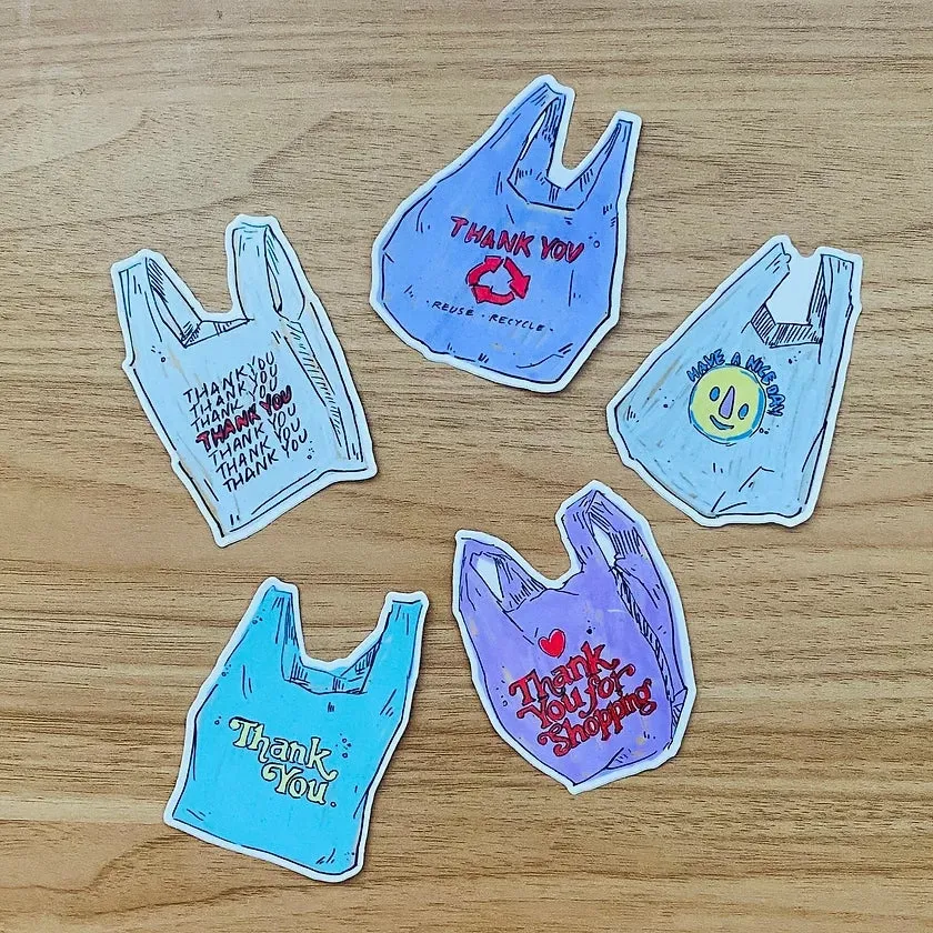 FCH* Grocery Shopper Sticker Set