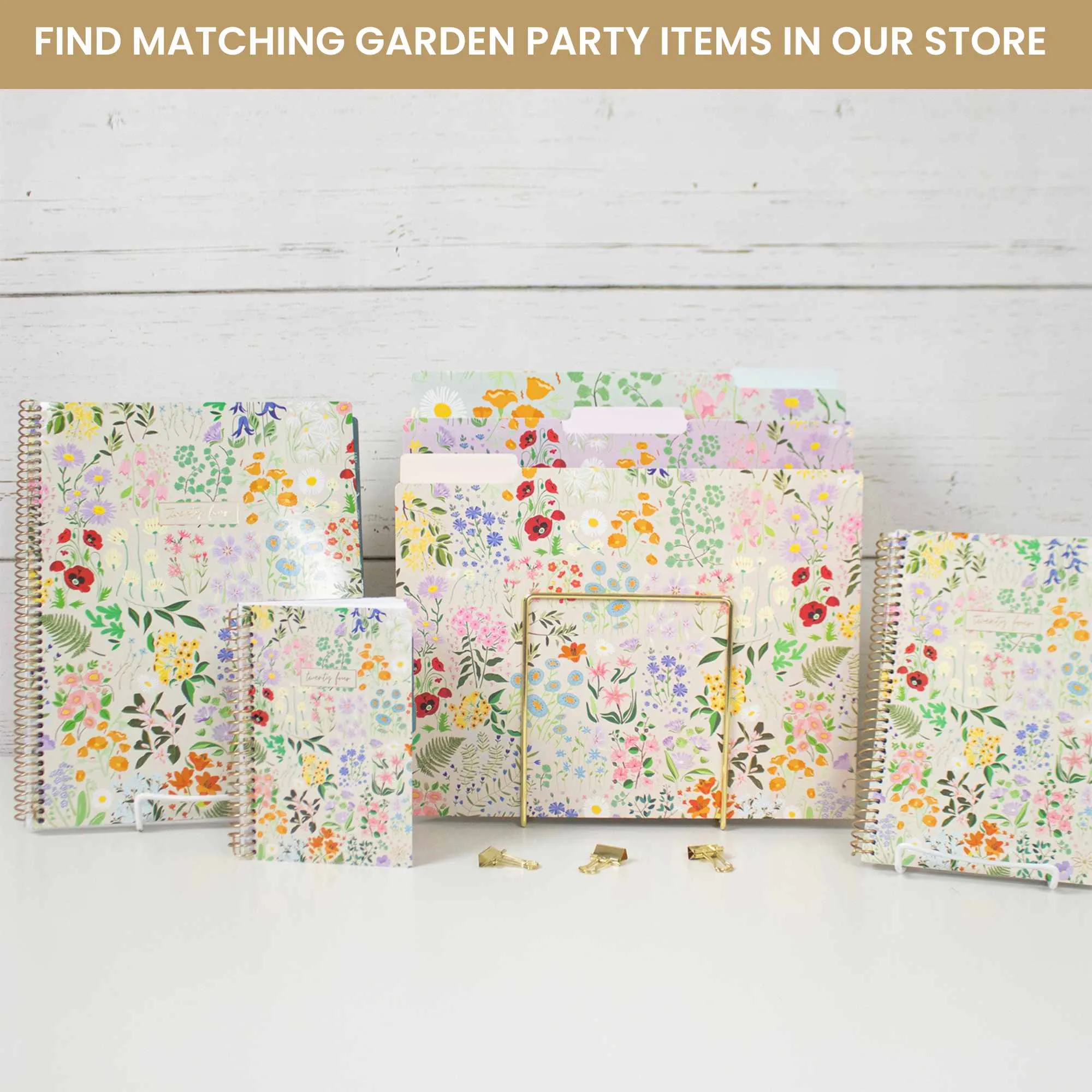 File Folder Set, Garden Party