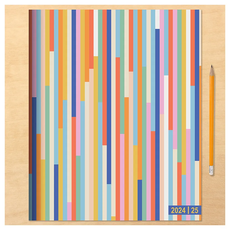 **FINAL SALE** July 2024 - June 2025 So Many Stripes Large Monthly Planner
