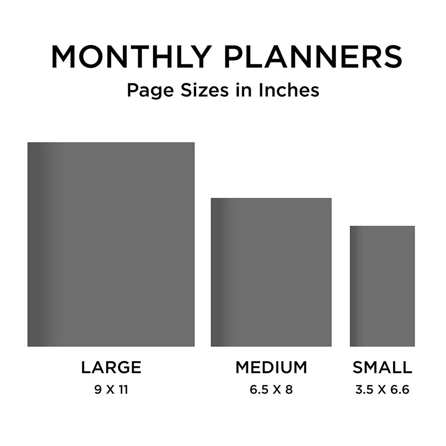 **FINAL SALE** July 2024 - June 2025 So Many Stripes Large Monthly Planner