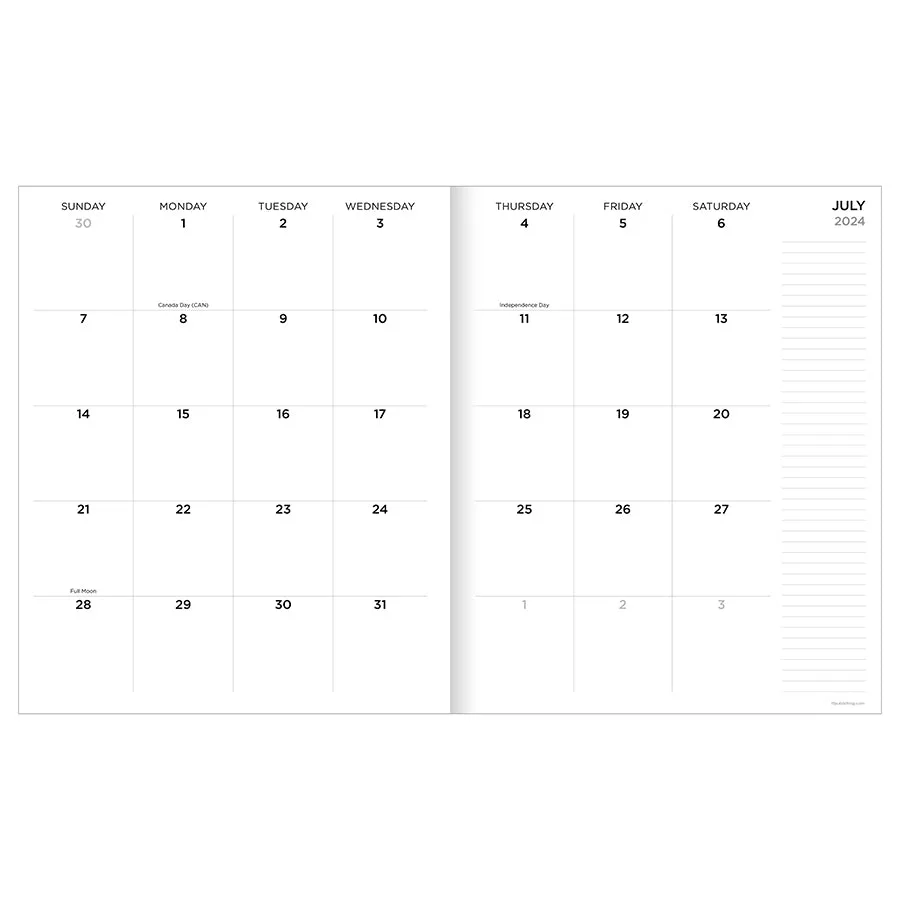 **FINAL SALE** July 2024 - June 2025 So Many Stripes Large Monthly Planner