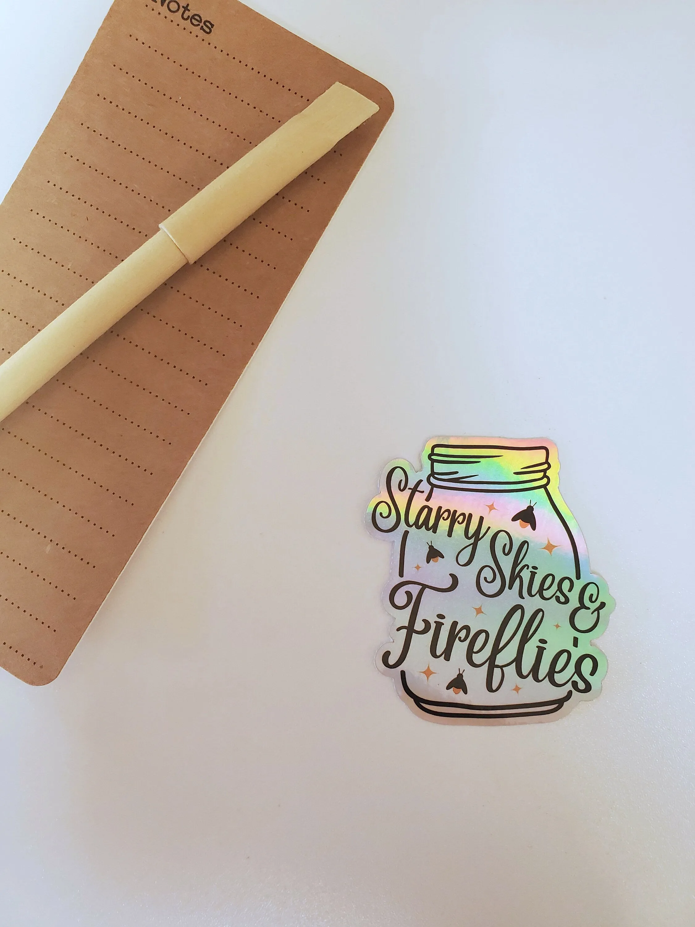 Fireflies Holographic Vinyl Sticker