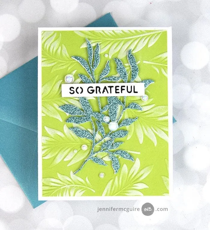 Floating Foliage 3D Embossing Folder