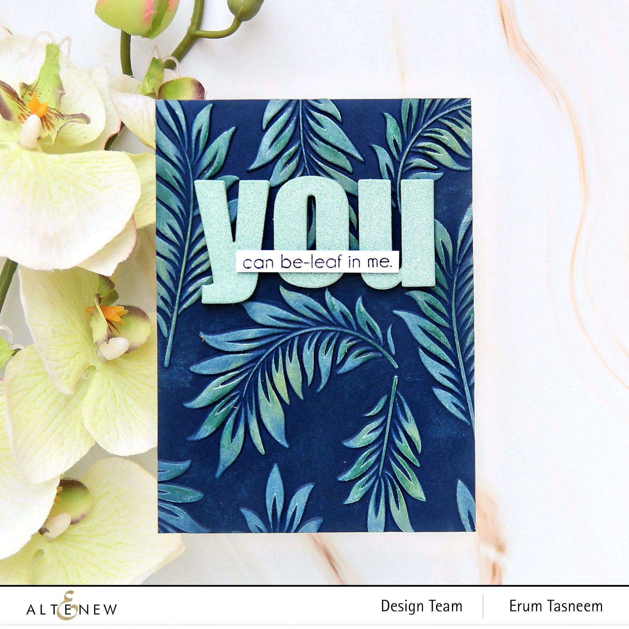 Floating Foliage 3D Embossing Folder