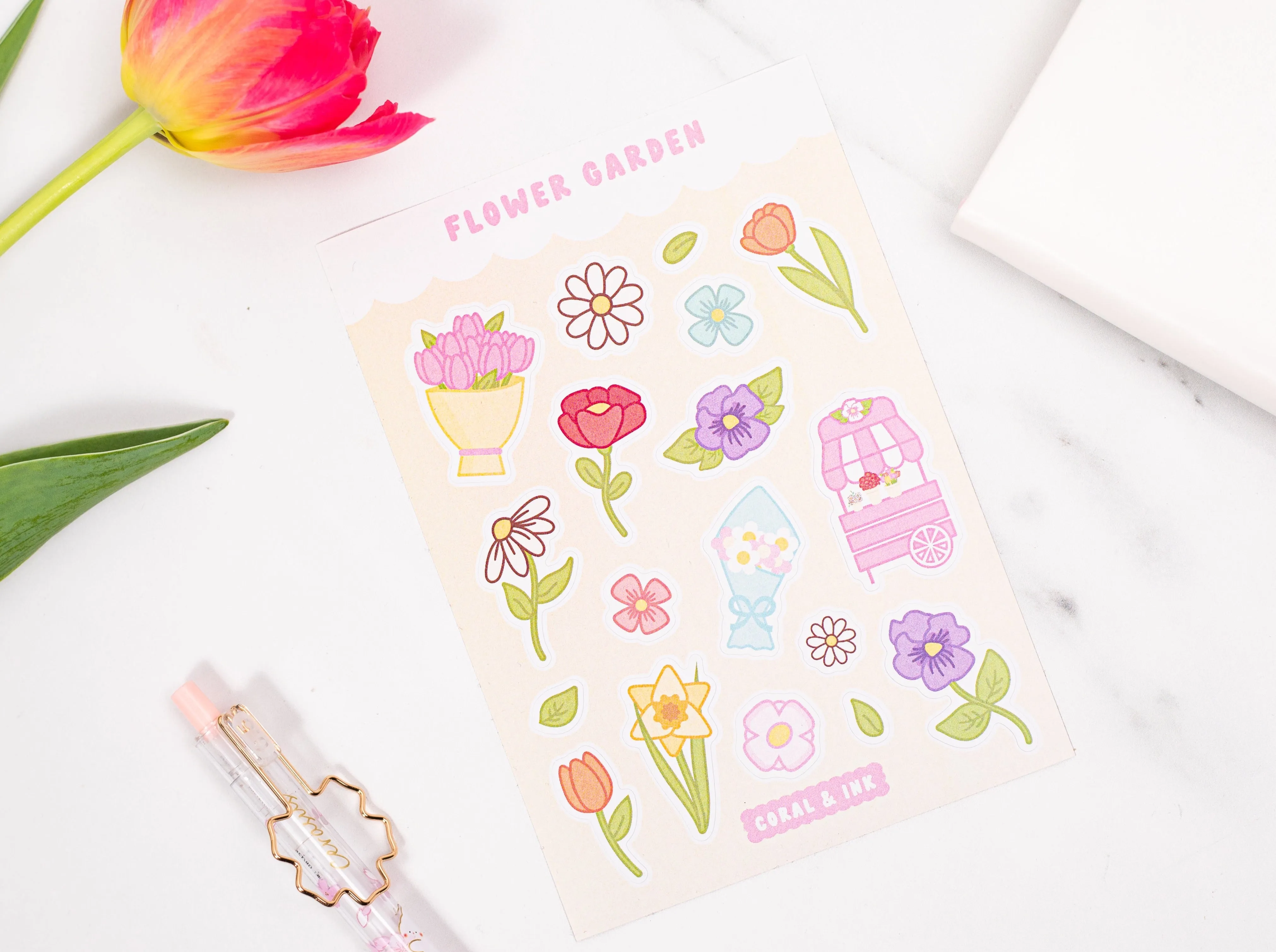 Flower Garden Sticker Sheet
